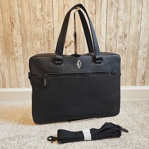Ralph Lauren Black Leather Briefcase